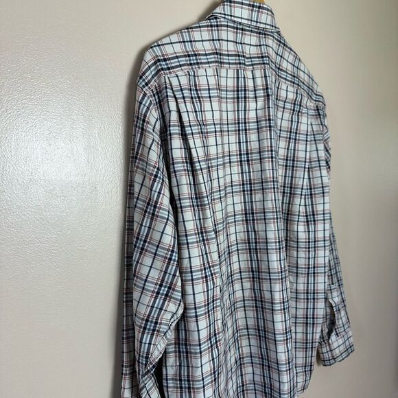 CLEARANCE! Men’s Cream Lands’ End L/S Button Down Shirt Size 17-17.5 EUC - Picture 4 of 5